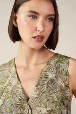 Chaleco de jacquard