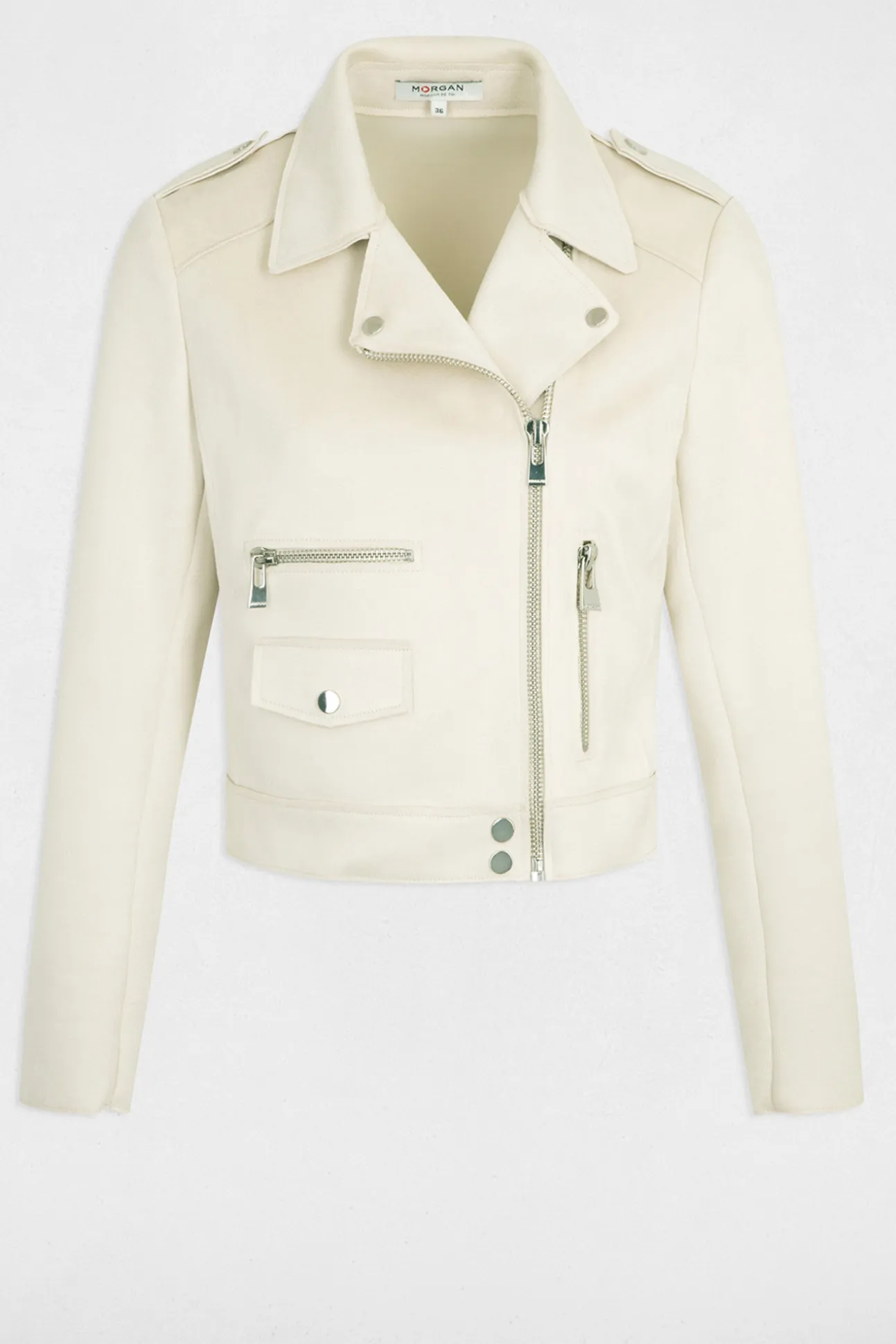 Chaqueta corta antelina