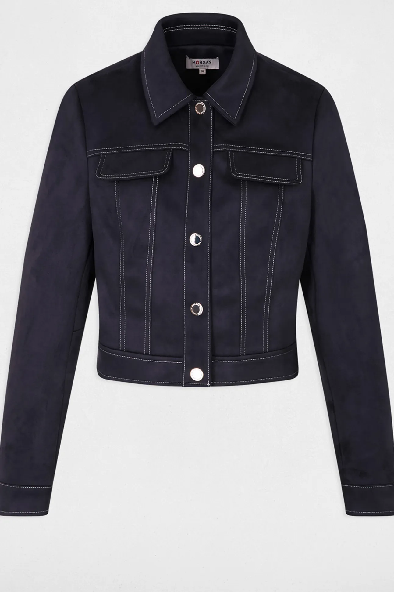 Chaqueta corta de ante