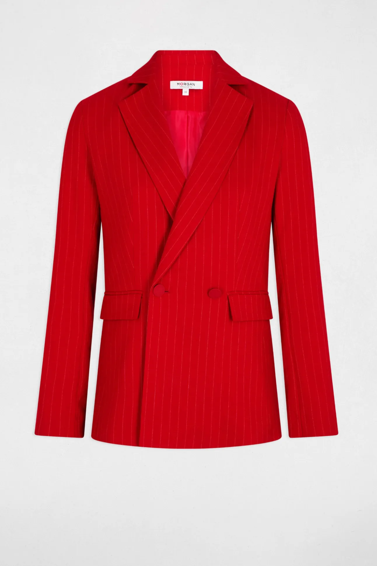 Chaqueta entallada de rayas