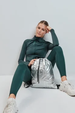 Chaqueta entallada verde