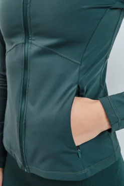 Chaqueta entallada verde