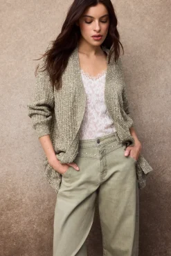 Chaqueta punto jaspeado