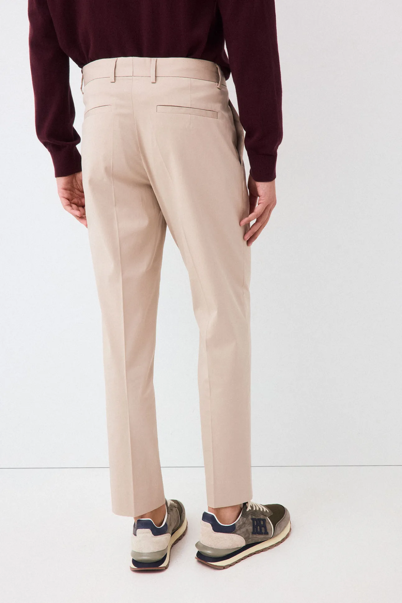 Chino pinzas algodón-tencel tapered