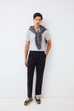 Chino pinzas algodón-tencel tapered