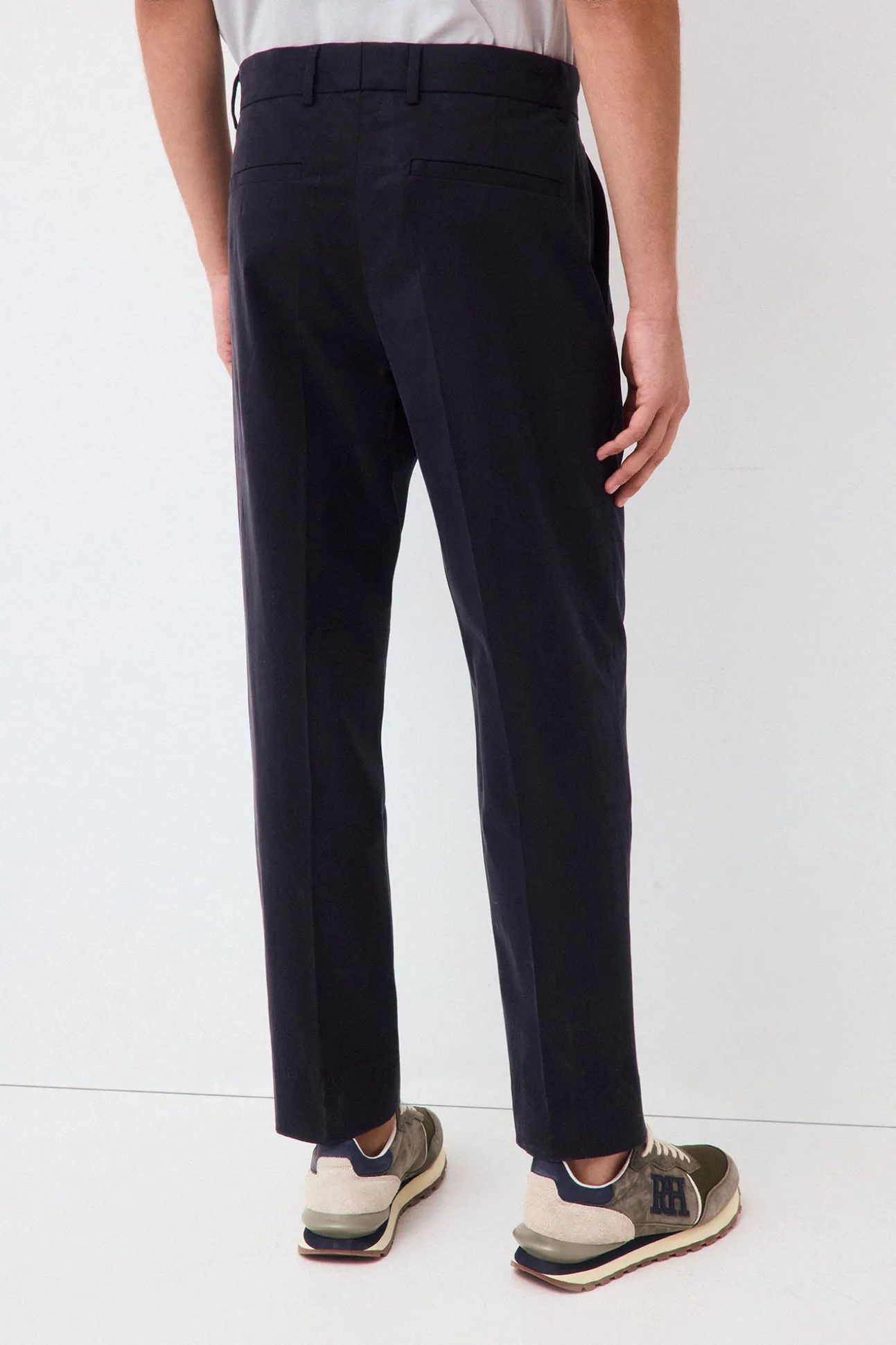 Chino pinzas algodón-tencel tapered