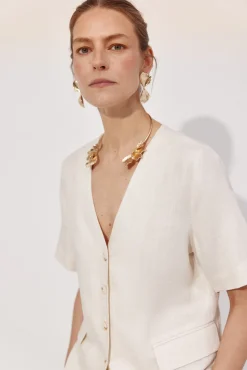 Choker abierto flor