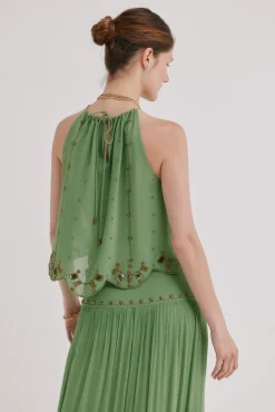 Clarisa. Blusa abalorios