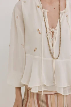Cypria. Blusa fluída