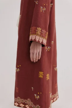 Entra. Kimono de lino largo