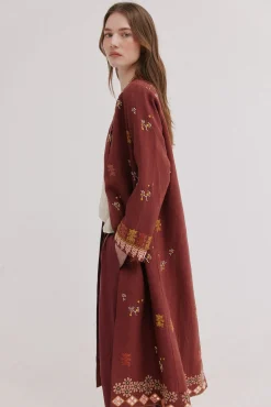 Entra. Kimono de lino largo