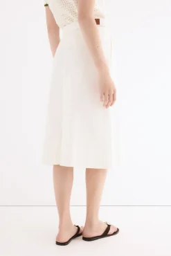 Falda denim evasé