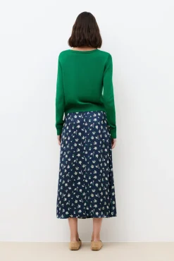 Falda larga estampada