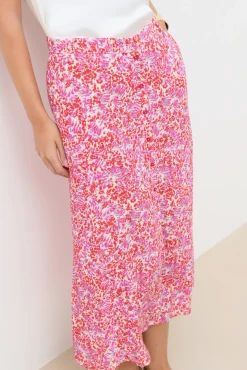 Falda larga estampada