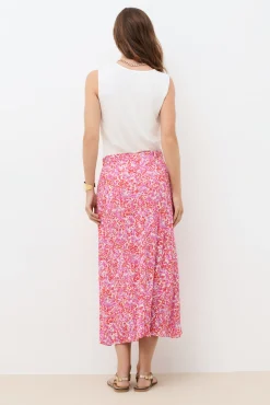 Falda larga estampada