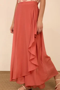 Falda-pantalón de gasa