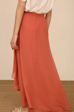 Falda-pantalón de gasa