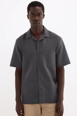 Guayabera lino manga corta