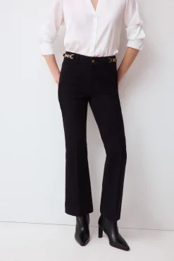 Jeans flare cropped