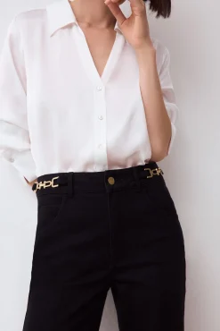 Jeans flare cropped