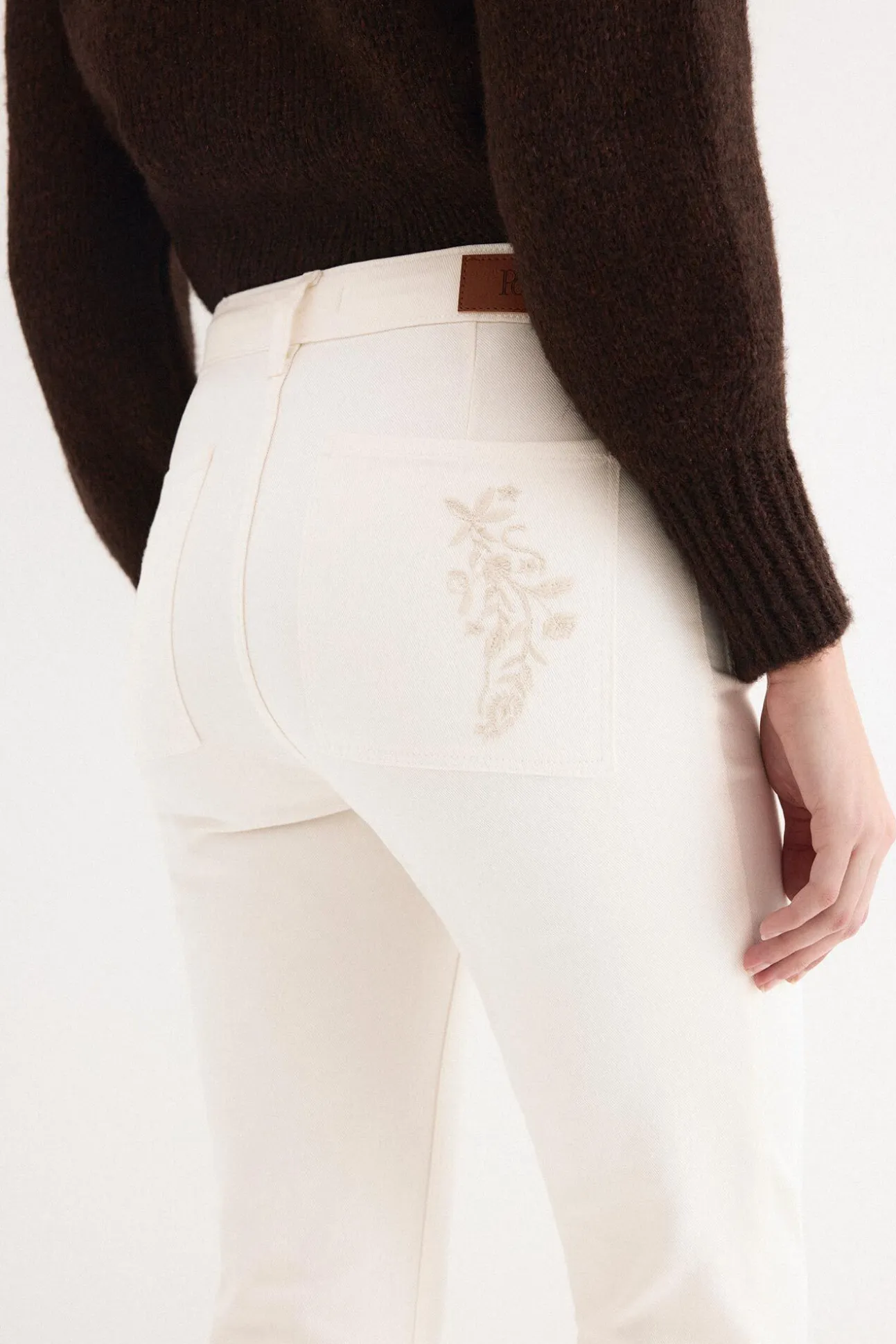Jeans flare cropped
