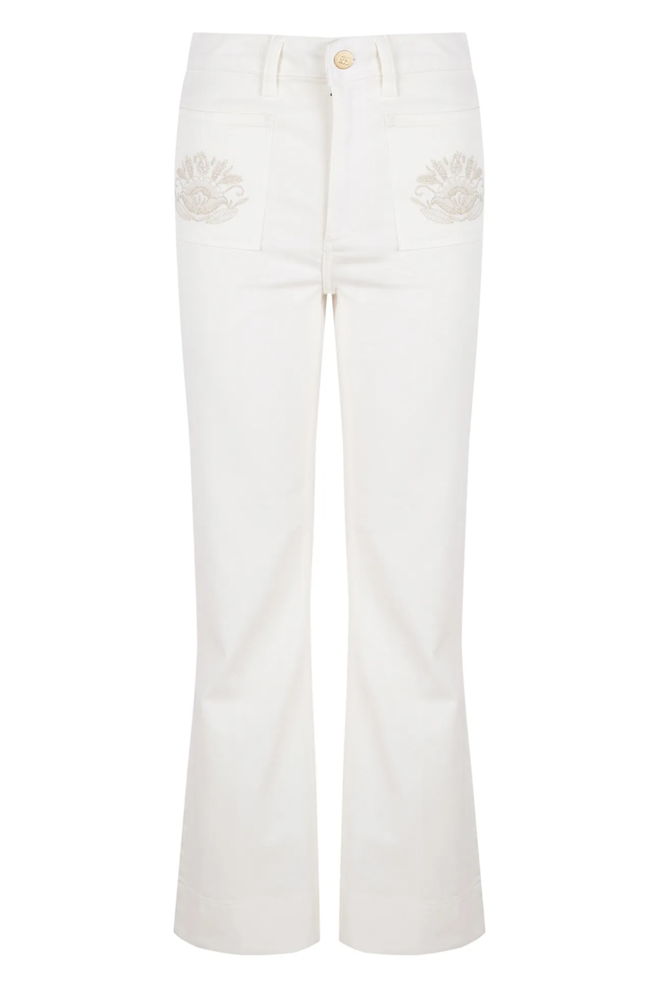 Jeans flare cropped