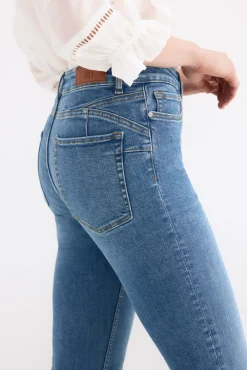 Jeans push up flare cropped
