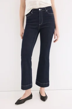 Jeans push up flare cropped