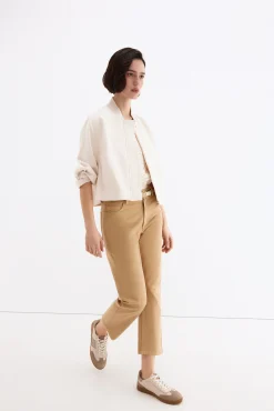 Jeans straight capri basic