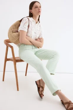 Jeans straight capri basic
