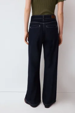 Jeans wide leg arch