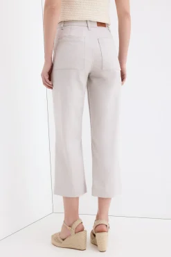 Jeans wide leg capri