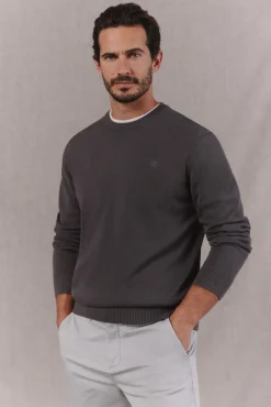 Jersey básico cuello caja