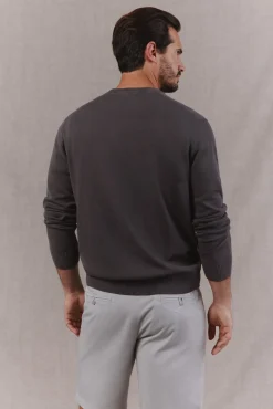 Jersey básico cuello caja
