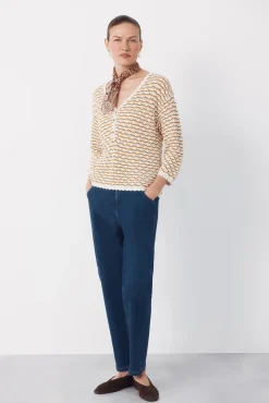 Jersey calados botones