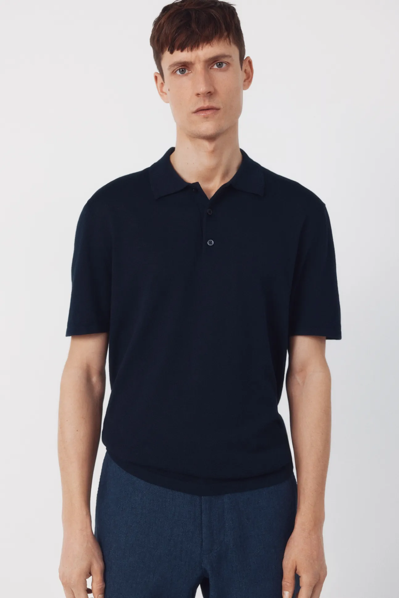 Jersey polo manga corta algodón