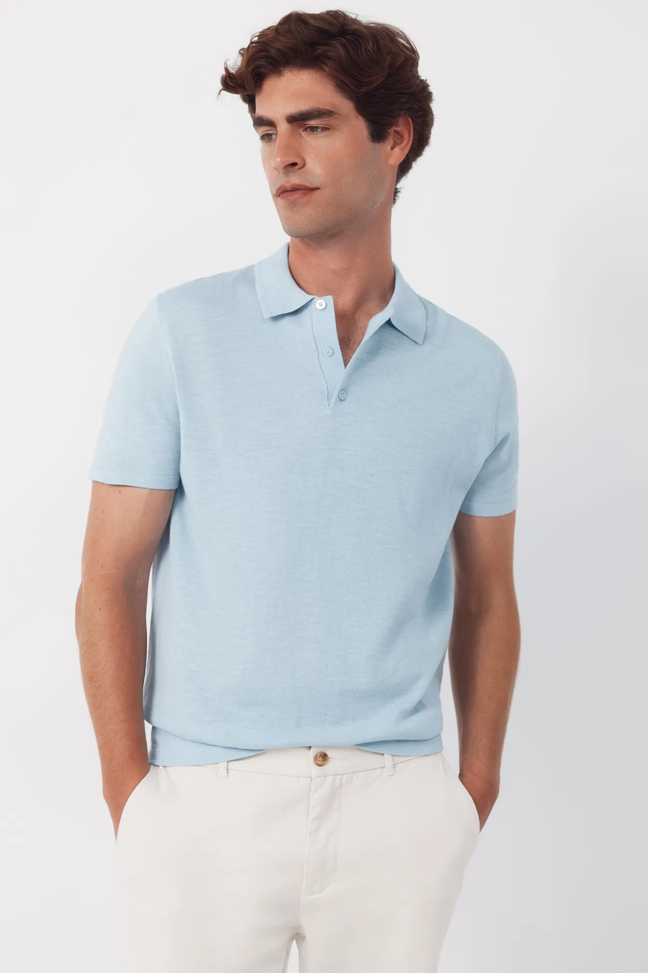 Jersey polo manga corta algodón