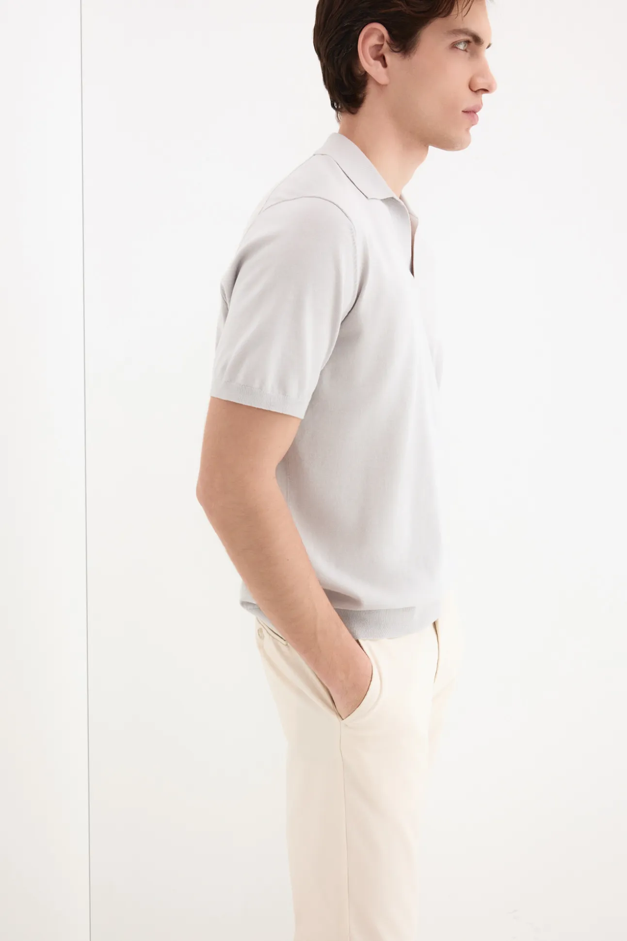 Jersey polo premium manga corta algodón