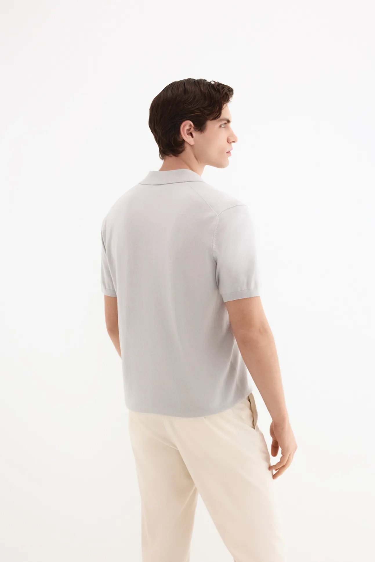 Jersey polo premium manga corta algodón