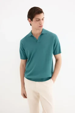 Jersey polo premium manga corta algodón