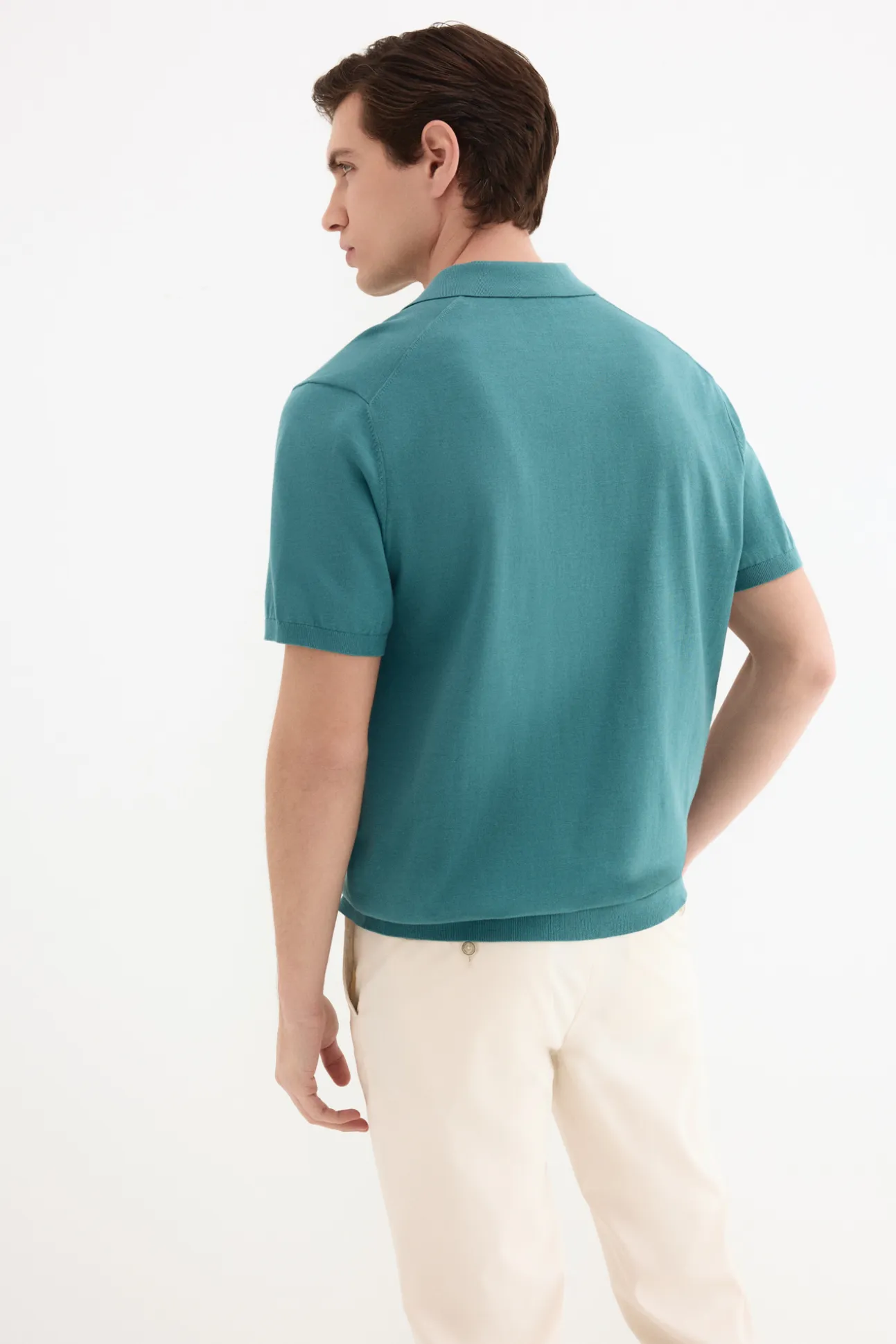 Jersey polo premium manga corta algodón