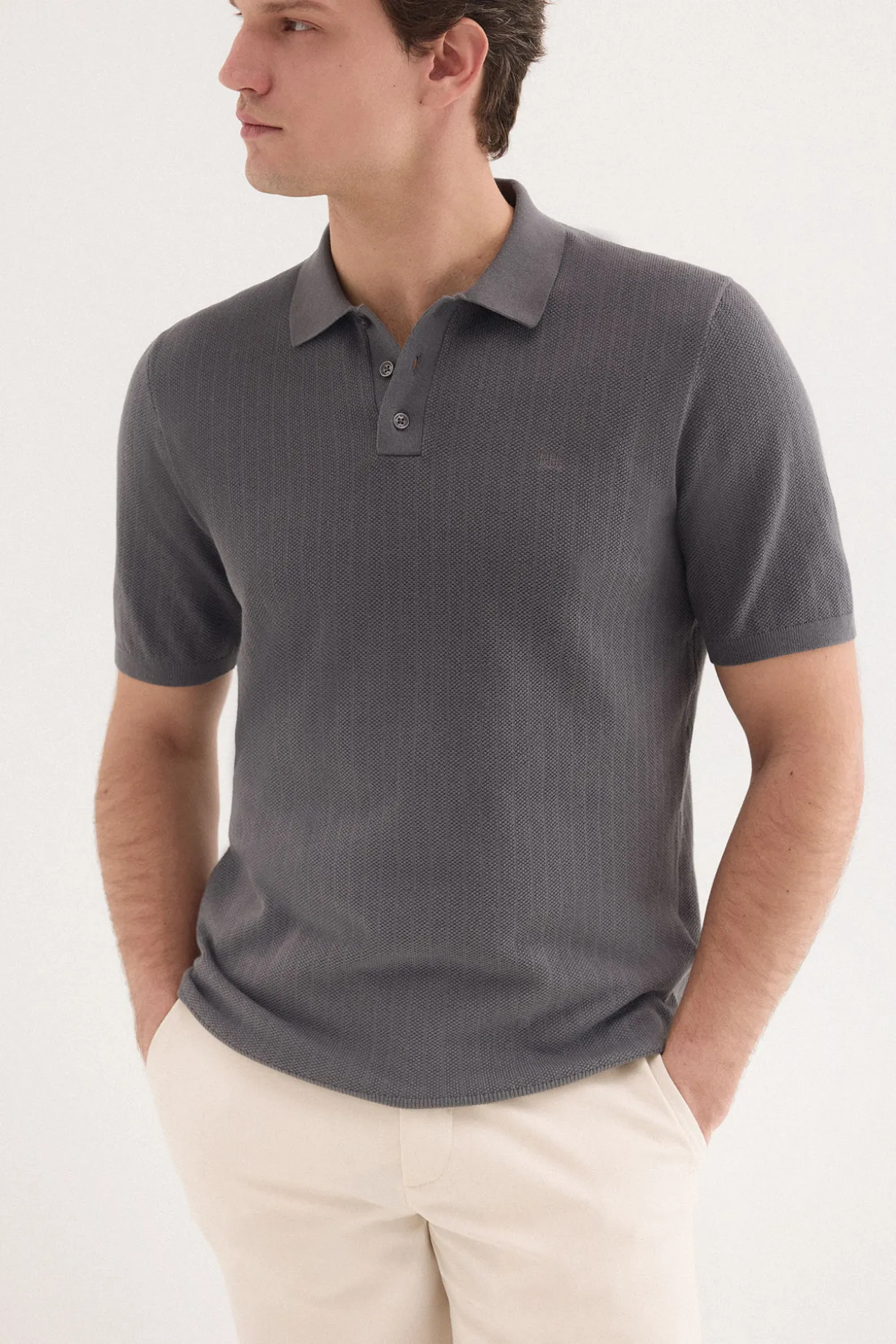 Jersey polo premium manga corta rayas
