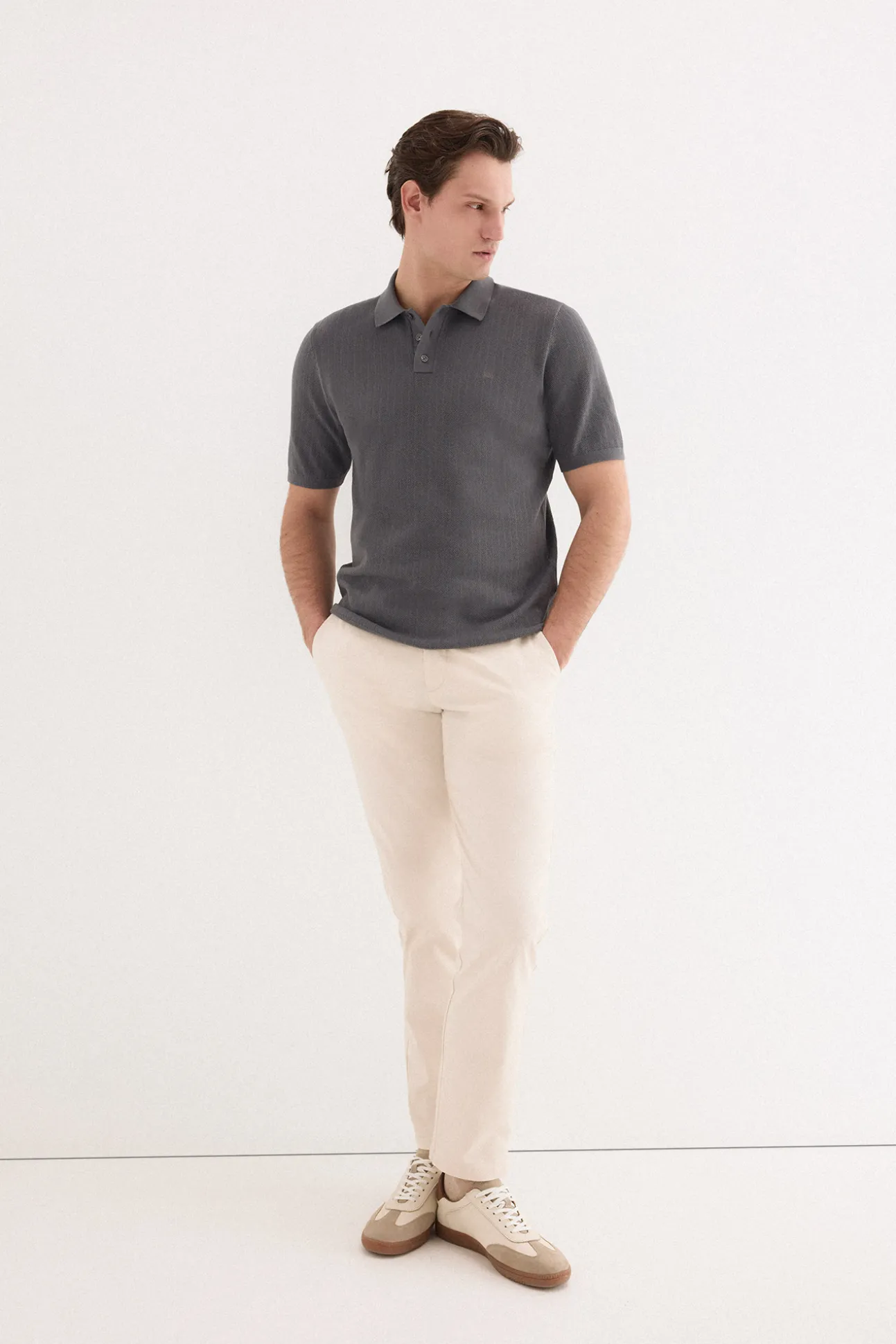 Jersey polo premium manga corta rayas