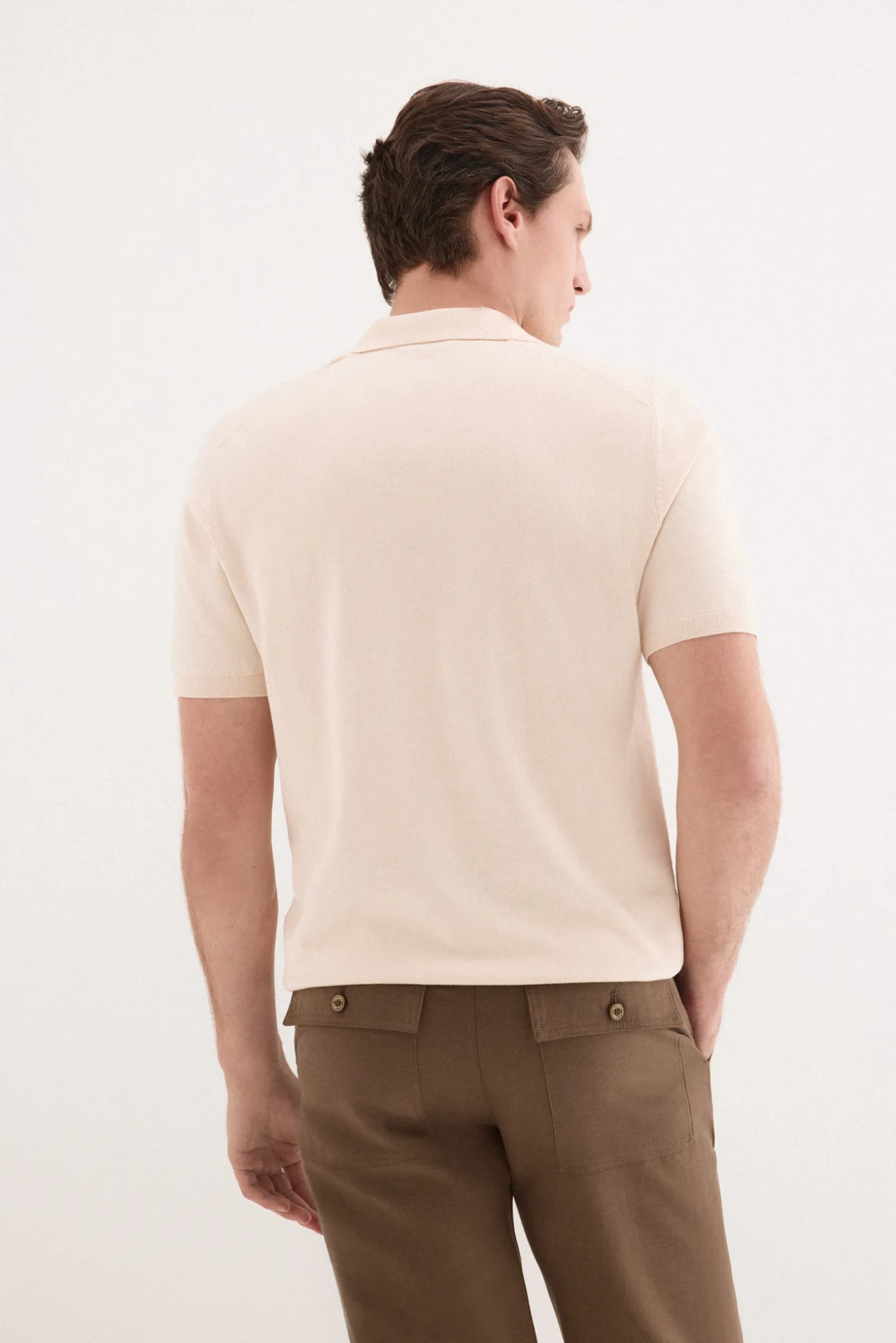 Jersey polo premium manga corta algodón
