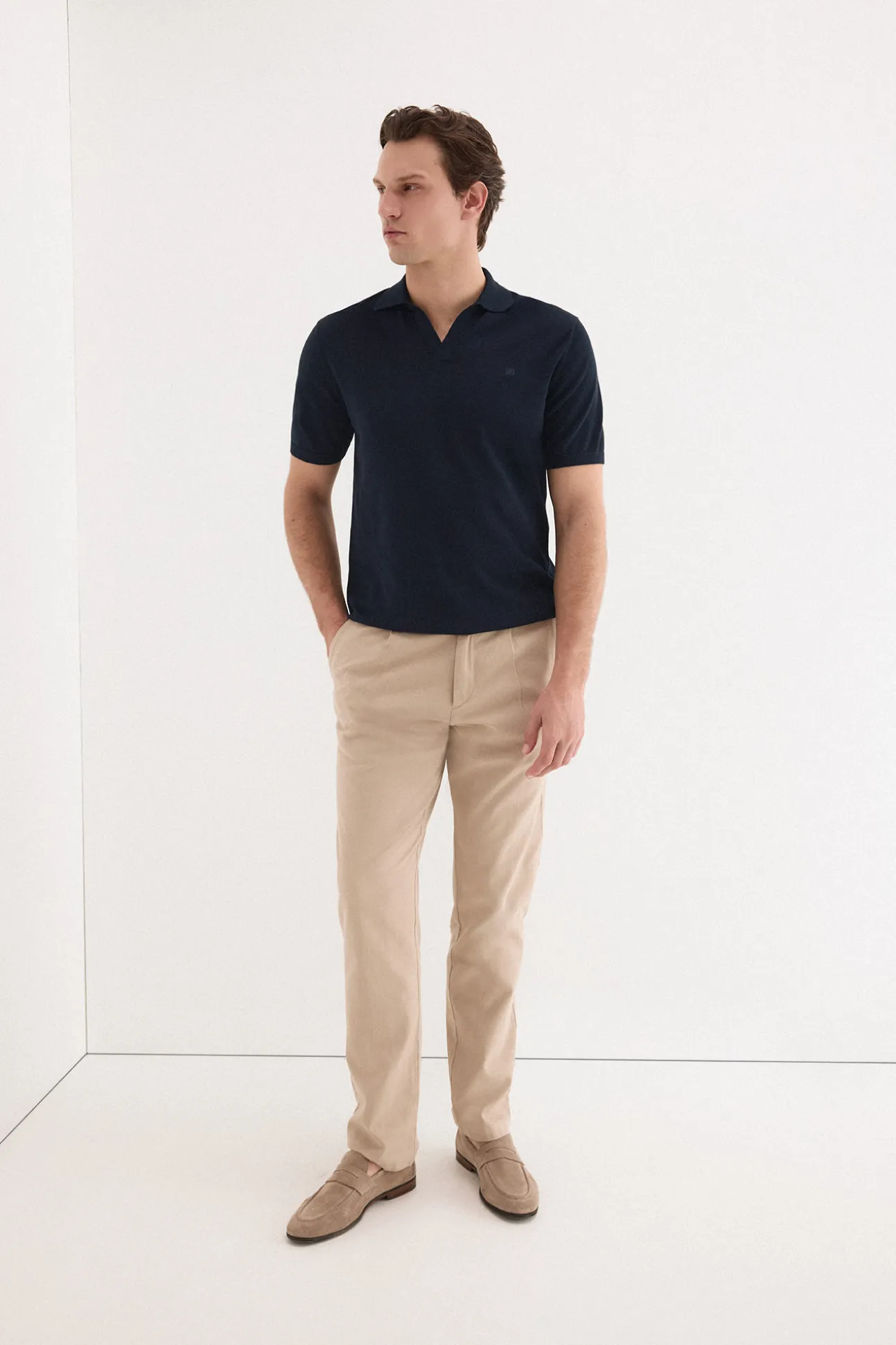 Jersey polo premium manga corta algodón