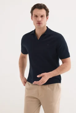 Jersey polo premium manga corta algodón