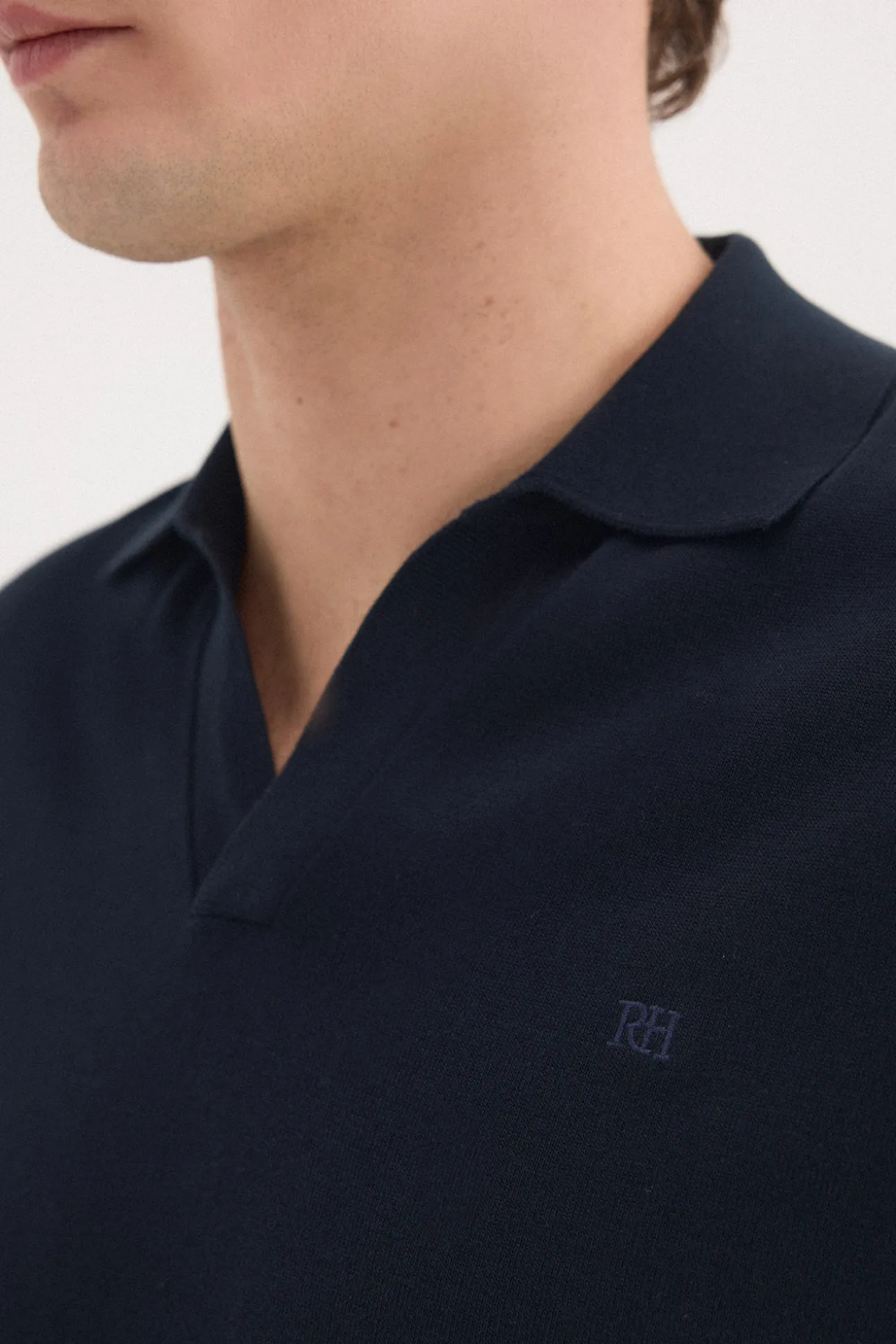 Jersey polo premium manga corta algodón