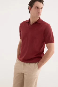 Jersey polo premium manga corta algodón