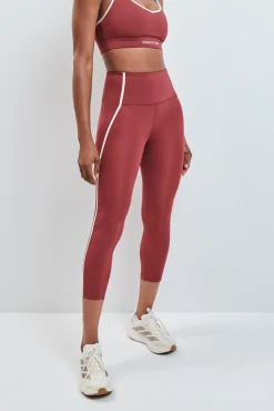 Leggings crop 4D STRETCH burgundy