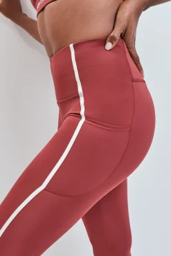 Leggings crop 4D STRETCH burgundy